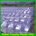 100% vierge HDPE agricole uv protection tissé à effet de serre en plastique film, anti ascid pluie pluie verger plastique